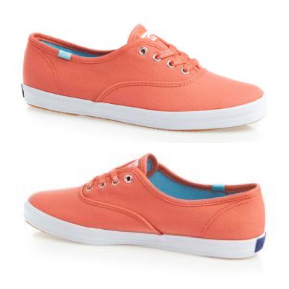 Keds Champ Oxford Coral Pink Canvas Shoes